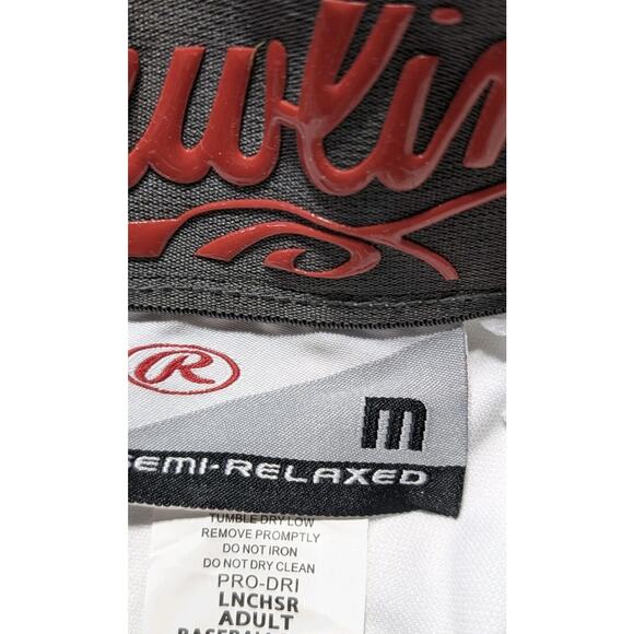 Rawlings Pro-Dri Adult Baseball Pants White Size Medium LNCHSR New With Tags - Picture 8 of 16